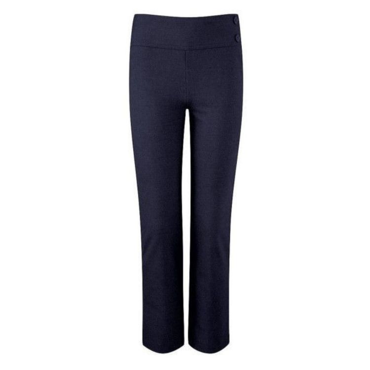 Picture of Girls Junior Deep Waistband Navy Trousers