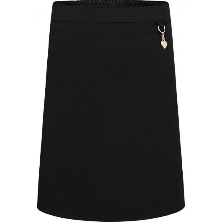 Picture of Black Stretch Heart Junior Skirt