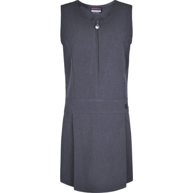 Picture of Junior Heart Stretch Pinafore - Grey